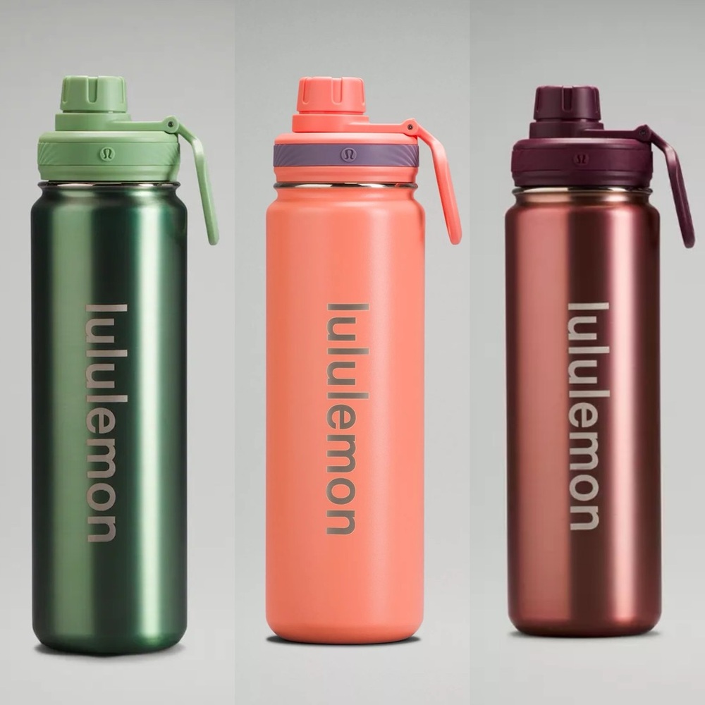 Lululemon athletica Back to Life Sport Bottle 24oz green copper fitness $48 - Picture 6 of 11